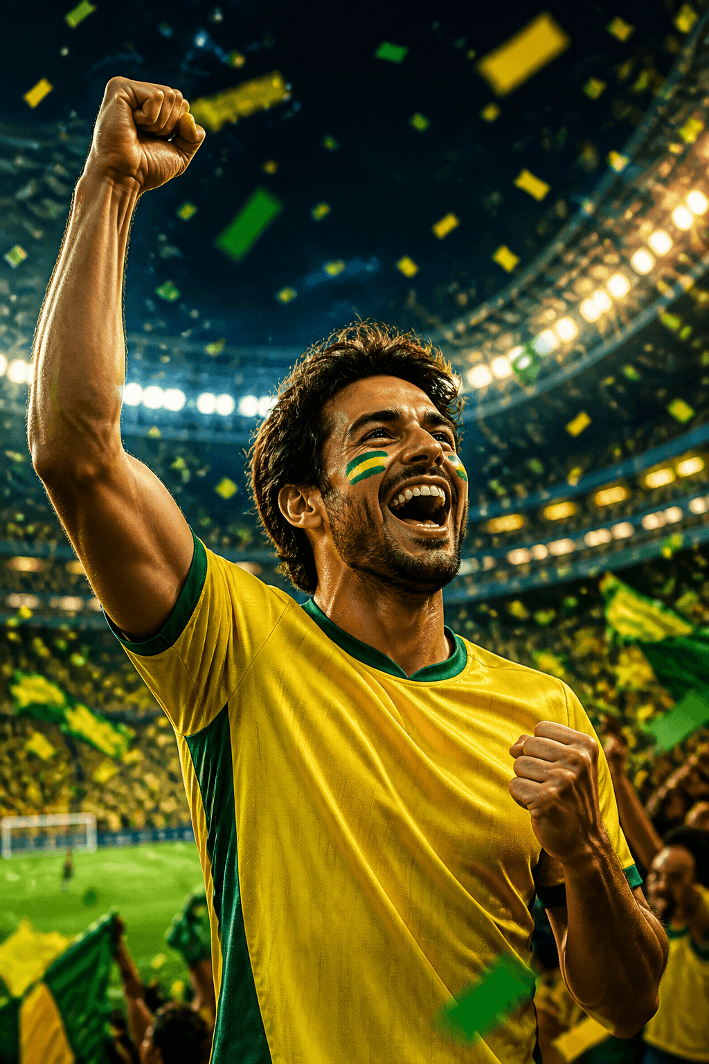 Exemplo de arte de torcida para Copa criada pelo Studio IA